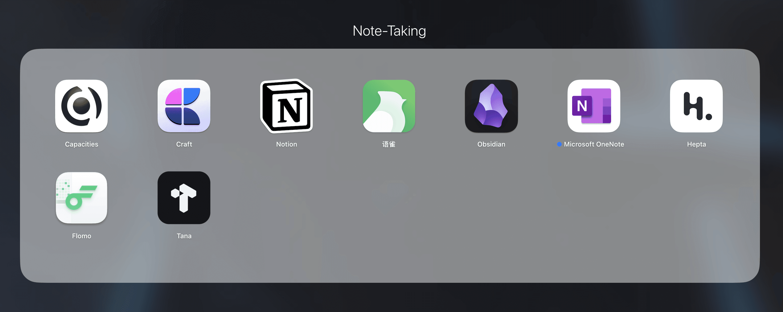 Obsidian 笔记工具的相关配图